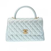 Pre-owned Leather chanel-bags Chanel Vintage , Blue , Dames