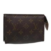 Pre-owned Canvas pouches Louis Vuitton Vintage , Brown , Dames