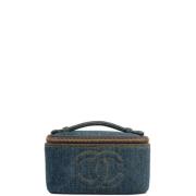 Pre-owned Denim chanel-bags Chanel Vintage , Blue , Dames