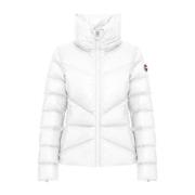 Glanzende hoge kraag donsjas voor dames Colmar , White , Dames