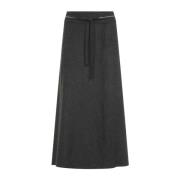 Grijze Elegante Rok Aw24 Peserico , Gray , Dames