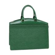 Pre-owned Leather handbags Louis Vuitton Vintage , Green , Dames