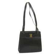 Pre-owned Leather shoulder-bags Salvatore Ferragamo Pre-owned , Black ...