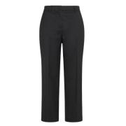 Worsted wolblend broek Peuterey , Black , Dames