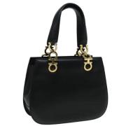 Pre-owned Leather handbags Salvatore Ferragamo Pre-owned , Black , Dam...