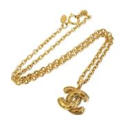 Pre-owned Metal chanel-jewelry Chanel Vintage , Yellow , Dames