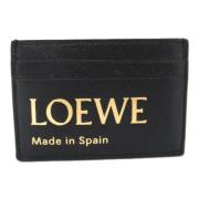 Pre-owned Leather wallets Loewe Pre-owned , Black , Dames