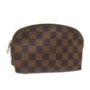 Pre-owned Canvas pouches Louis Vuitton Vintage , Brown , Dames