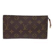 Pre-owned Canvas pouches Louis Vuitton Vintage , Brown , Dames