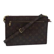 Pre-owned Canvas shoulder-bags Louis Vuitton Vintage , Brown , Dames