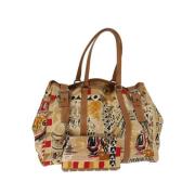 Pre-owned Cotton handbags Prada Vintage , Beige , Dames