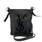 Pre-owned Canvas shoulder-bags Yves Saint Laurent Vintage , Black , Da...