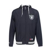 Oakland Raiders Windbreaker Jas Majestic Filatures , Black , Heren