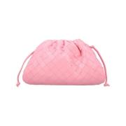 Pre-owned Leather clutches Bottega Veneta Vintage , Pink , Dames