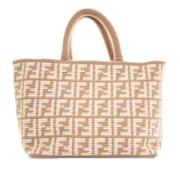 Pre-owned Knit totes Fendi Vintage , Beige , Dames