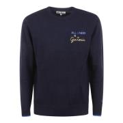 Heron Sweaters voor Saint Barth MC2 Saint Barth , Blue , Heren