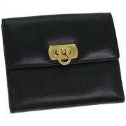 Pre-owned Leather wallets Salvatore Ferragamo Pre-owned , Black , Dame...