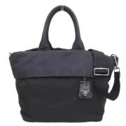 Pre-owned Canvas prada-bags Prada Vintage , Black , Dames