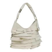 Pre-owned Leather shoulder-bags Yves Saint Laurent Vintage , White , D...