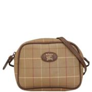 Pre-owned Leather shoulder-bags Burberry Vintage , Brown , Dames