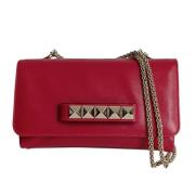 Pre-owned Leather shoulder-bags Valentino Vintage , Red , Dames