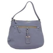 Pre-owned Leather prada-bags Prada Vintage , Blue , Dames