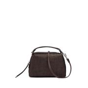 Alifa Mini Tas in Zacht Starry Nappa Gianni Chiarini , Brown , Dames