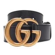 Pre-owned Leather belts Gucci Vintage , Black , Dames