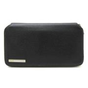 Pre-owned Leather wallets Cartier Vintage , Black , Heren