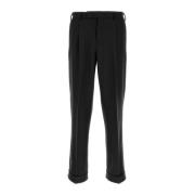 Zwarte wollen broek PT Torino , Black , Heren