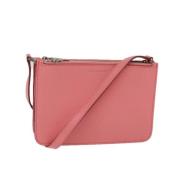 Pre-owned Leather shoulder-bags Burberry Vintage , Pink , Dames