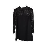 Pre-owned Silk dresses Valentino Vintage , Black , Dames