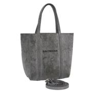 Pre-owned Leather balenciaga-bags Balenciaga Vintage , Gray , Dames