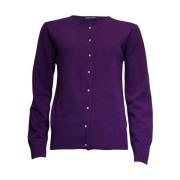 O-Neck Cardigan Vest Roberto sarto , Purple , Dames