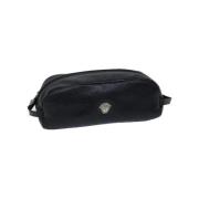 Pre-owned Leather clutches Versace Pre-owned , Black , Dames