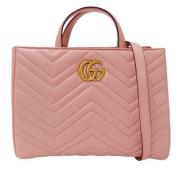 Pre-owned Leather gucci-bags Gucci Vintage , Pink , Dames