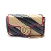 Pre-owned Leather gucci-bags Gucci Vintage , Beige , Dames