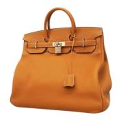 Pre-owned Leather handbags Hermès Vintage , Brown , Dames