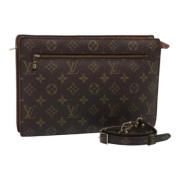 Pre-owned Canvas shoulder-bags Louis Vuitton Vintage , Brown , Dames