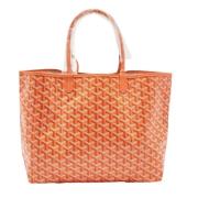 Pre-owned Coated canvas totes Goyard Vintage , Orange , Dames