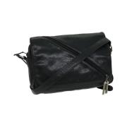 Pre-owned Leather shoulder-bags Versace Pre-owned , Black , Dames