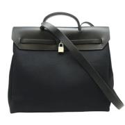 Pre-owned Canvas crossbody-bags Hermès Vintage , Black , Dames