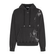 Zwarte Skate Hoodie Sweater Off White , Black , Heren