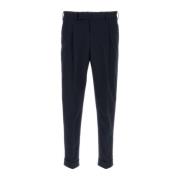 Stretch Katoen Navy Blue Broek PT Torino , Blue , Heren