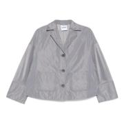 Romy Padded Jacket Aspesi , Gray , Dames