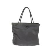 Pre-owned Nylon handbags Prada Vintage , Gray , Dames