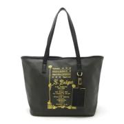 Pre-owned Leather shoulder-bags Bvlgari Vintage , Black , Dames