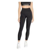 Gedrukte Slip-On Leggings Calvin Klein , Black , Dames