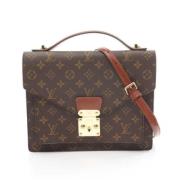 Pre-owned Leather louis-vuitton-bags Louis Vuitton Vintage , Brown , D...