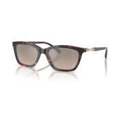 Bruin Zilver Spiegel Zonnebril Emporio Armani , Brown , Dames